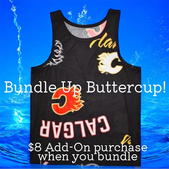 $8 Add-On 🆕Mens | Calgary Flames Graphic Tank Top - Picture 2 of 9